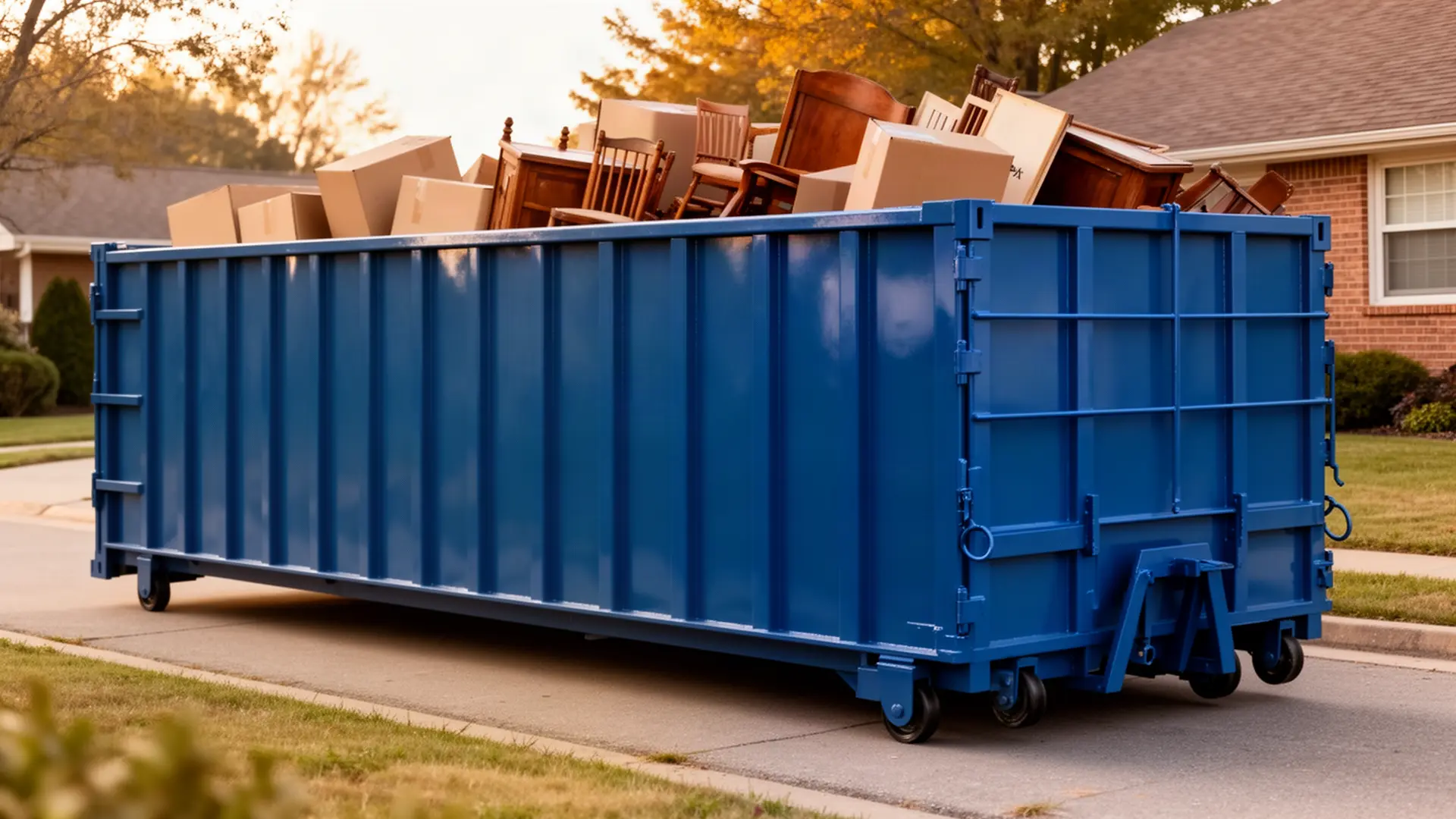 Roll-off dumpster from Ware's Wichita Dumpster Rental in Wichita, KS